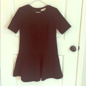 Black drop waist dress